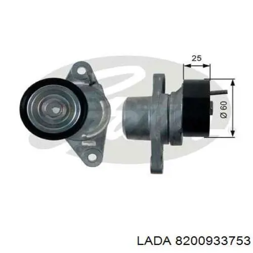 8200933753 Lada Натяжна планка поліклинового ременя
