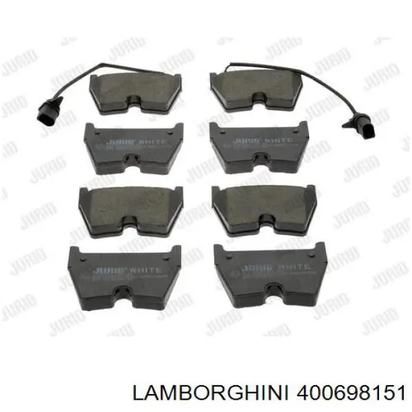 Передні тормозні колодки 400698151 Lamborghini