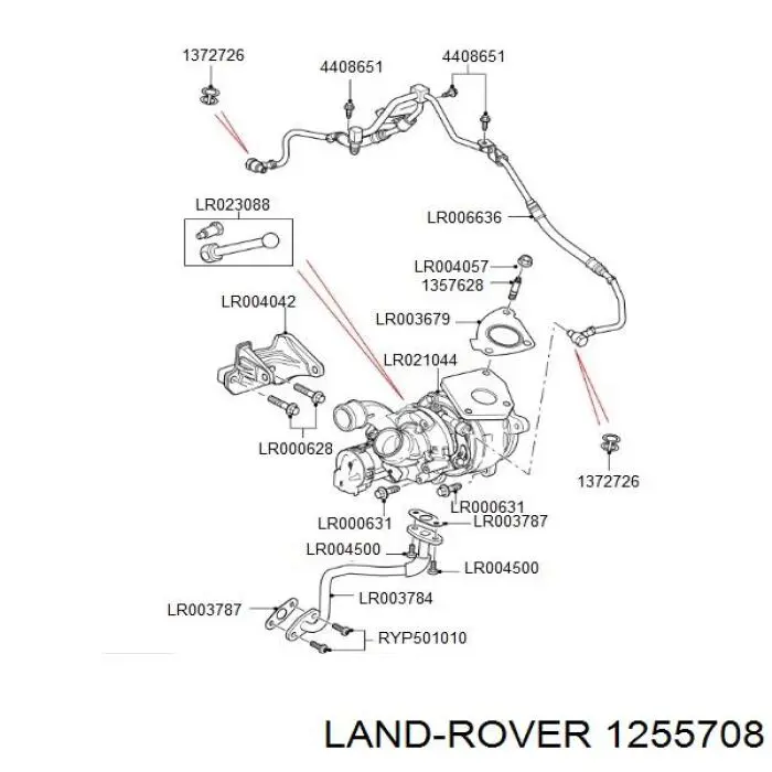 LR003335 Land Rover термостат системи egr