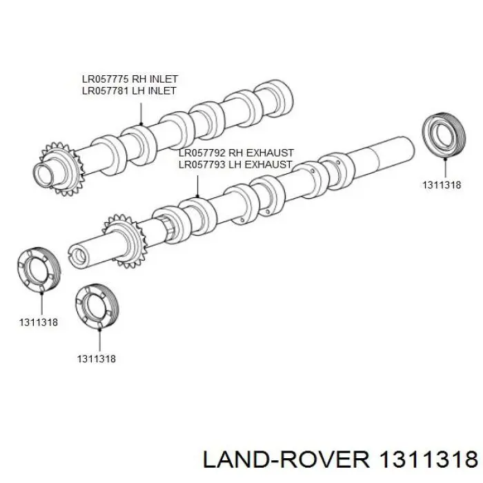 Сальник двигуна, распредвала Land Rover 1311318 ціна, від 6.20 USD