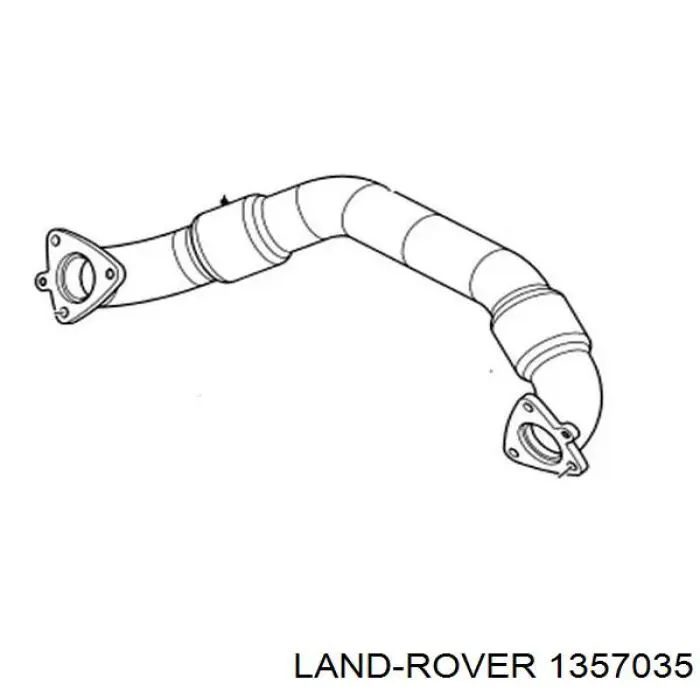 1335338 Land Rover колектор випускний задній