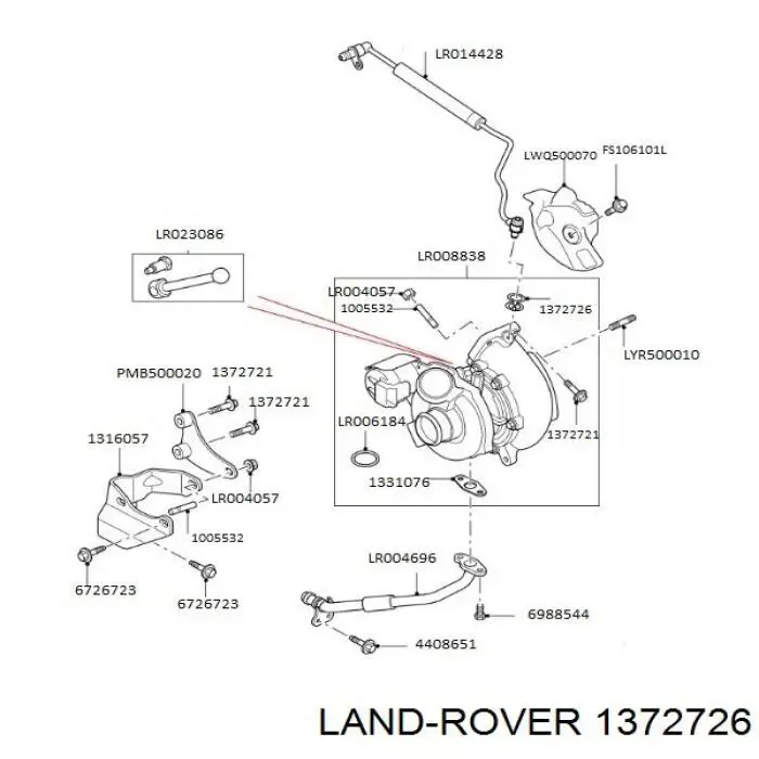 1372726 Land Rover шайба пружинна