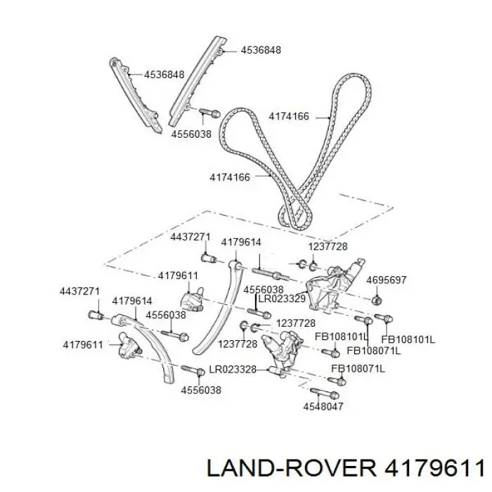 Купити 4179611 Land Rover Натягувач ланцюга ГРМ