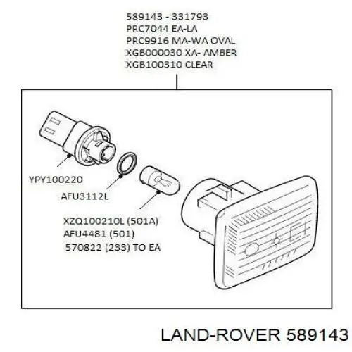  Land Rover 589143 ціна, від 13.87 USD