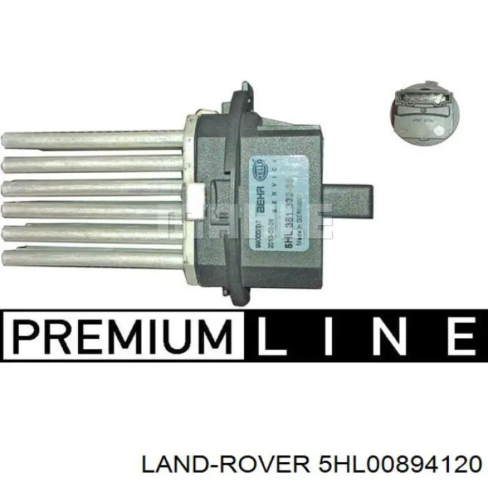 Електропідігрівач повітря системи опалення салону 5HL00894120 Land Rover