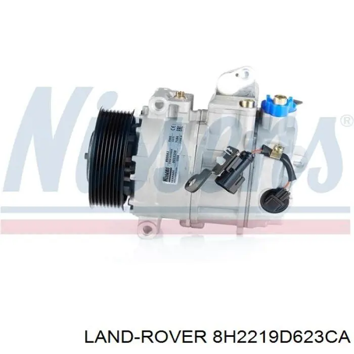 8H2219D623CA Land Rover компресор кондиціонера