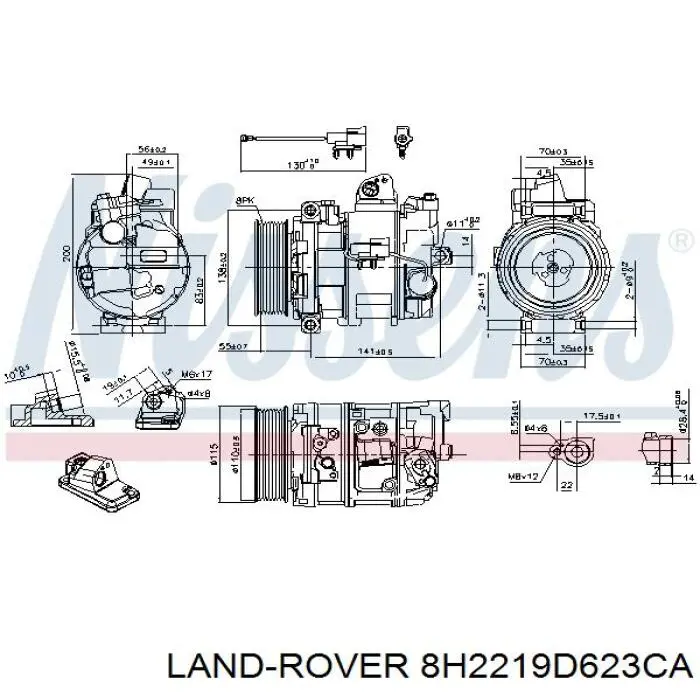 Насос кондиціонера Land Rover LR019132