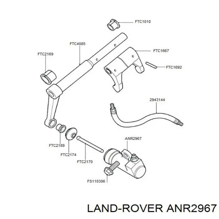 Купити ANR2967 Land Rover Робочий циліндр зчеплення
