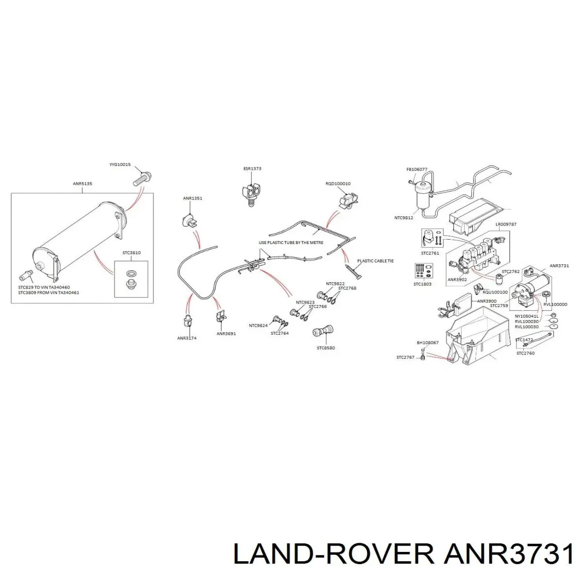 Компресор підкачки амортизаторів Britpart ANR3731 ціна, від 297.75 USD