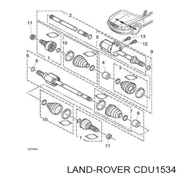  Land Rover CDU1534 ціна, від 149.71 USD