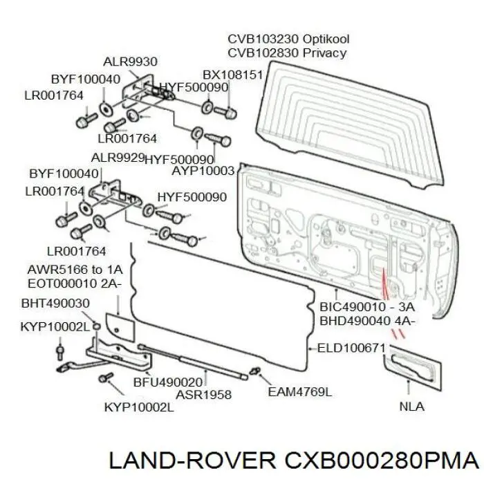 CXB000280PMA Britpart Ручка ляди, зовнішня