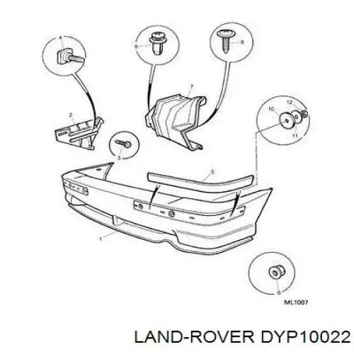  Land Rover DYP100780L ціна, від 3.64 USD
