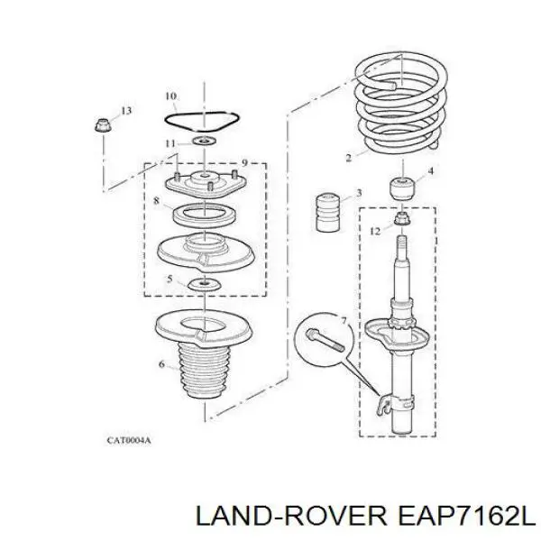 Купити EAP7162L Britpart Буфер-відбійник амортизатора переднього + пильовик