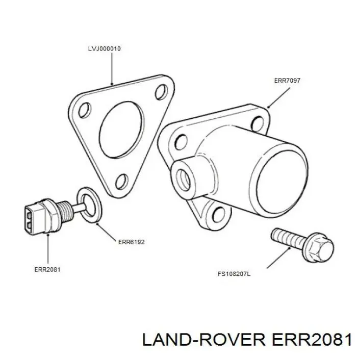 ERR2081 Land Rover датчик температури охолоджуючої рідини