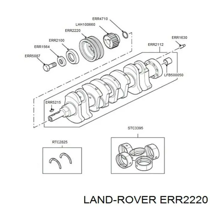 Купити ERR2220 Land Rover Шків колінчастого вала