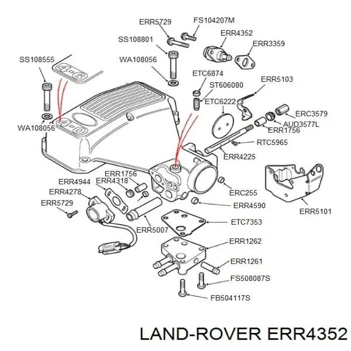 Купити ERR4352 Land Rover Клапан / регулятор холостого ходу