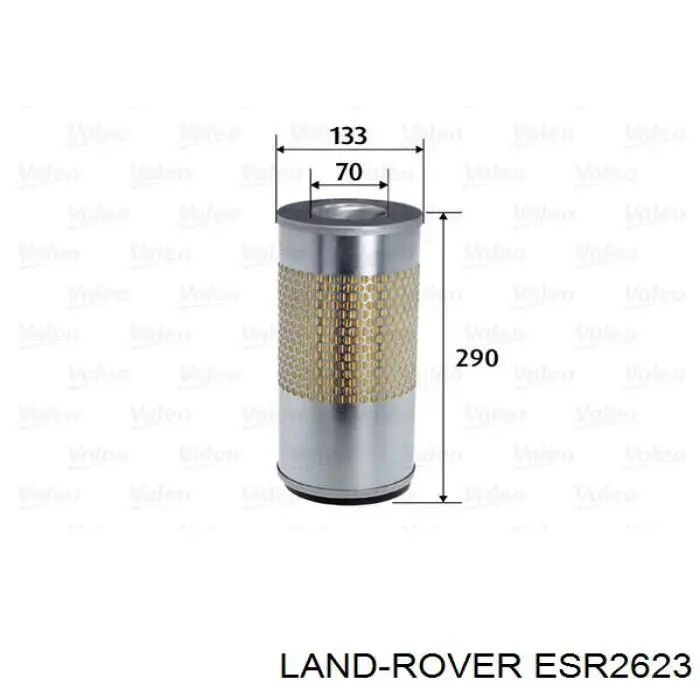 Елемент повітряного фільтра Land Rover ESR2623 ціна, від 21.42 USD