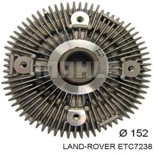 Купити ETC7238 Land Rover Муфта вязкостная системи охолодження