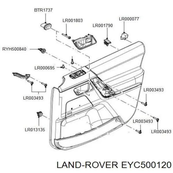 Купити 1571079 Ford Пістон (кліп) кріплення обшивки дверей
