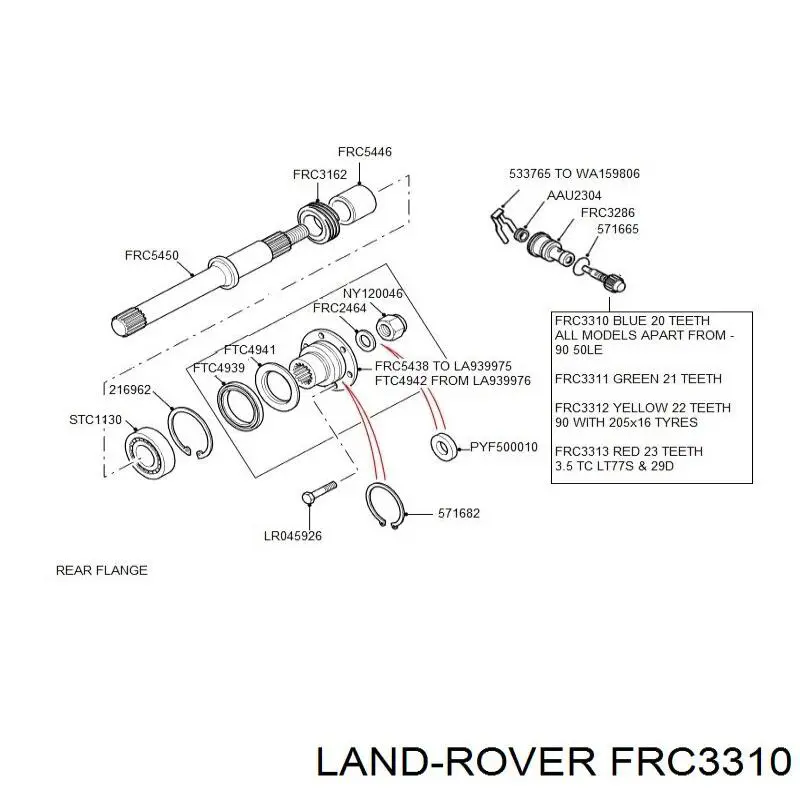  FRC3310 Land Rover