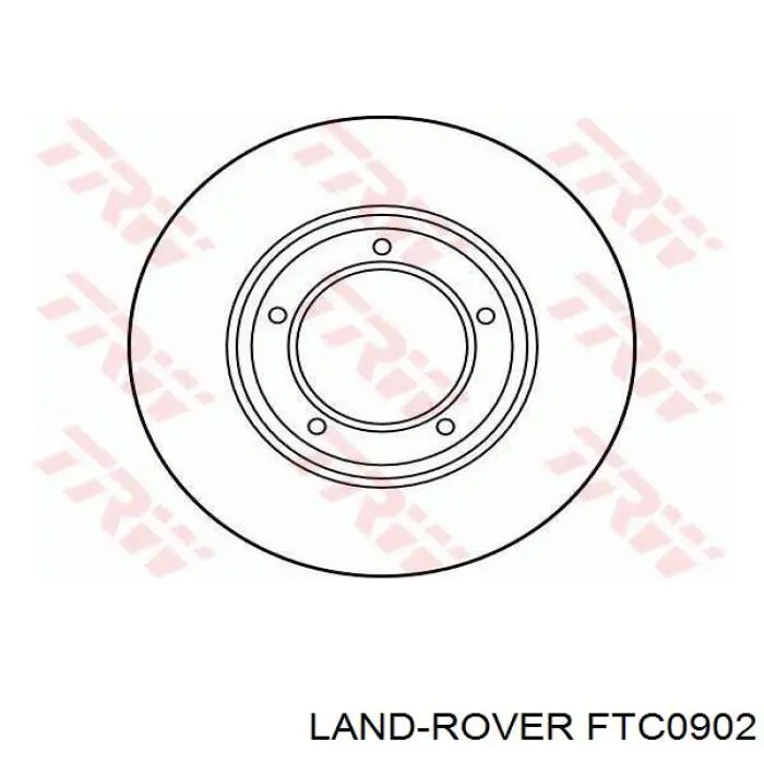 Диск гальмівний передній FTC0902 Land Rover