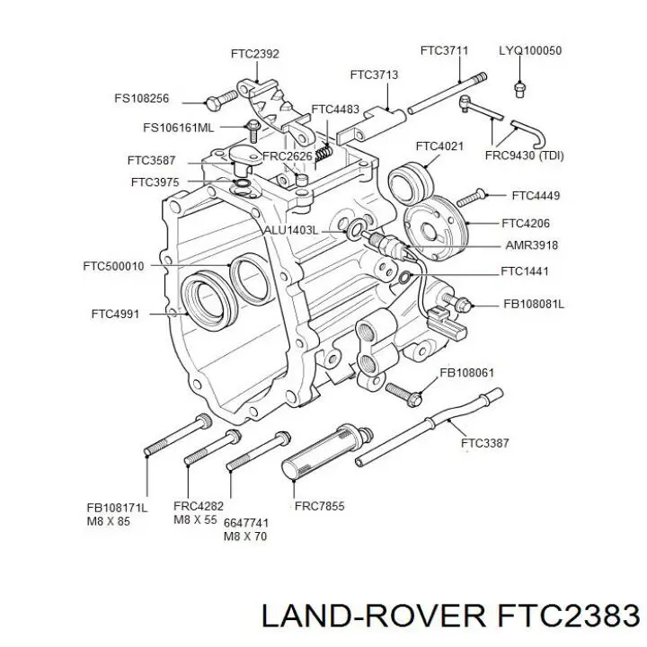 Сальник АКПП/КПП, вхідного/первинного валу Land Rover FTC2383 ціна, від 7.99 USD