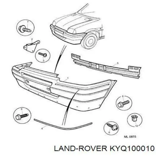 Купити KYQ100010 Land Rover 
