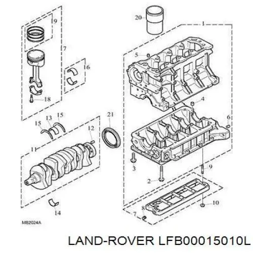  Land Rover LFB00015010L ціна, від 4.00 USD