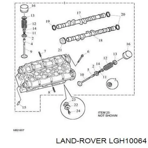 LGH10064 Land Rover Клапан впускний