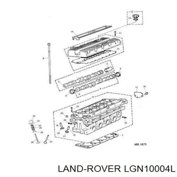 Сухар клапану LGN10004L Britpart