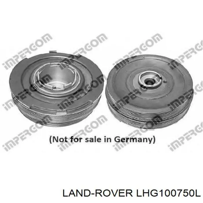 Шків колінвала LHG100750L Land Rover