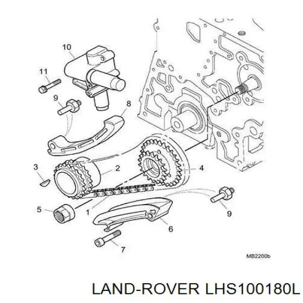 Зірка колінчастого вала Land Rover LHS100180L ціна, від 30.39 USD
