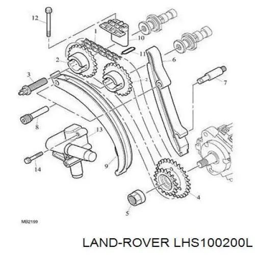 Шестерня приводу ПНВТ Land Rover LHS100200L ціна, від 12.67 USD