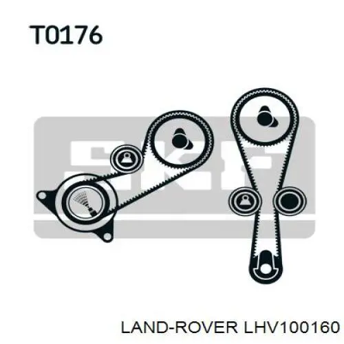 LHV100160 Land Rover ролик ременя грм, паразитний