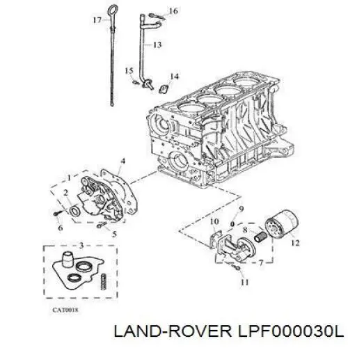 Купити LPF000030L Land Rover 