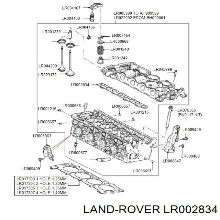  LR002834 Land Rover