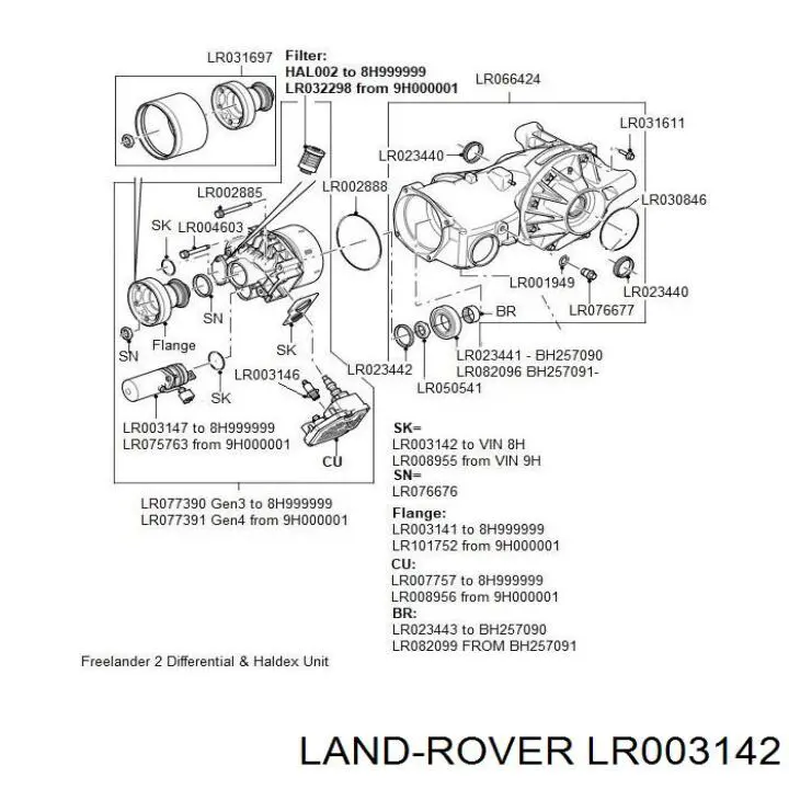  LR003142 Land Rover