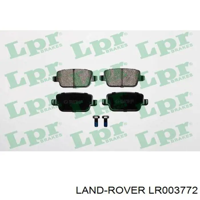 Колодки гальмові задні, дискові LR003772 Land Rover