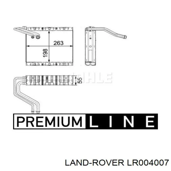 Купити LR004007 Land Rover Радіатор опалювача салону