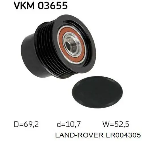 Шків генератора LR004305 Land Rover