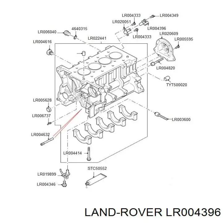 Датчик обертів колінвалу Land Rover LR004396 ціна, від 787.85 UAH