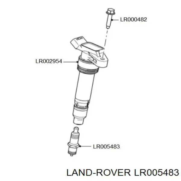 LR005483 Land Rover свіча запалювання