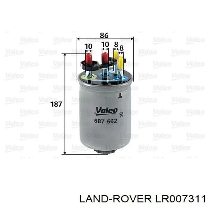 Фільтр тонкого очищення палива Land Rover LR007311 ціна, від 22.33 USD