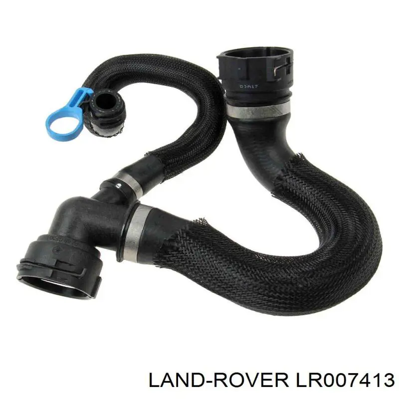 LR007413 Land Rover Шланг/патрубок радіатора охолодження, нижній