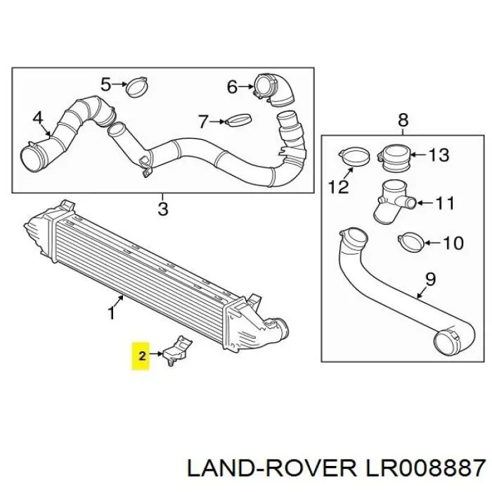MAP сенсор Land Rover LR008887 ціна, від 16.16 USD
