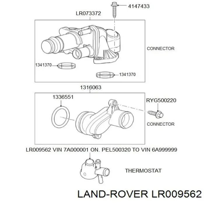  Термостат Land Rover Discovery 4