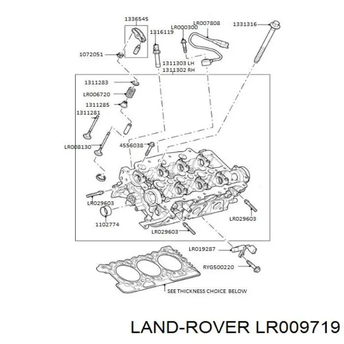Прокладка ГБЦ Land Rover LR009719 ціна, від 31.66 USD