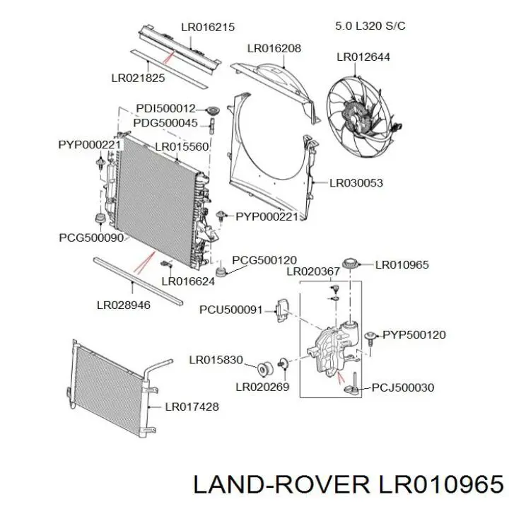 Кришка/пробка розширювального бачка Land Rover Range Rover SPORT 1 (L320) (Land Rover Рейндж ровер)