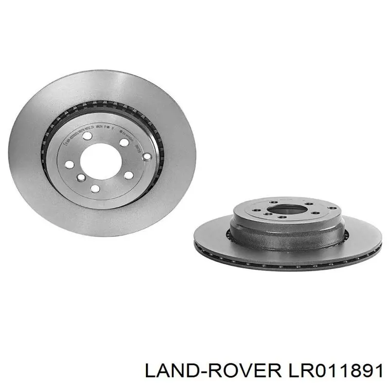 LR011891 Land Rover диск гальмівний задній