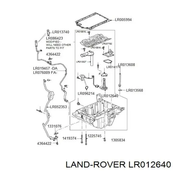 Датчик рівня масла двигуна Land Rover LR012640 ціна, від 35.61 USD